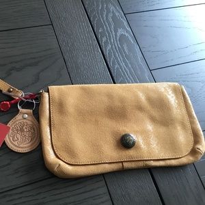 Oilily embossed  leather clutch bag